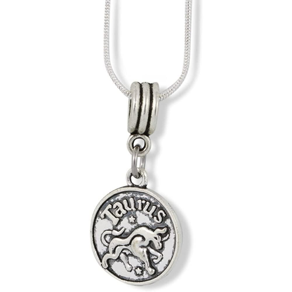 Taurus Astrology Horoscope Charm Snake Chain Necklace